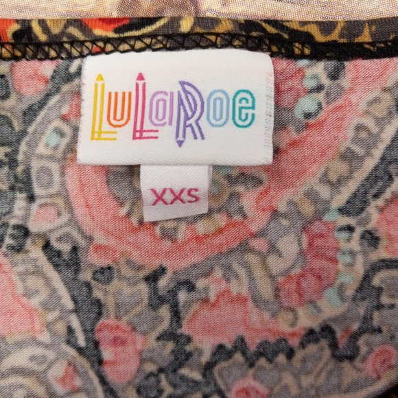 Lularoe XXS Irma Tunic Colorful Paisley Oversize - Picture 4 of 5